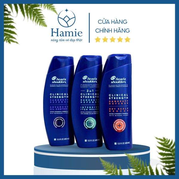Dầu Gội Head & Shoulders Mỹ Mẫu Mới Clinical Strength 400ml