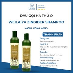 Dầu Gội Gừng Hà Thủ Ô Weilaiya Zingiber Shampoo 400ml Hồng Kông