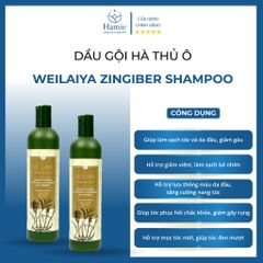 Dầu Gội Gừng Hà Thủ Ô Weilaiya Zingiber Shampoo 400ml Hồng Kông