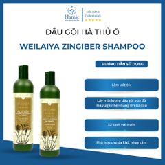 Dầu Gội Gừng Hà Thủ Ô Weilaiya Zingiber Shampoo 400ml Hồng Kông