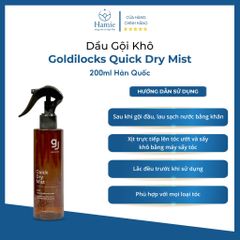 Dầu Gội Khô Goldilocks Quick Dry Mist 200ml Hàn Quốc