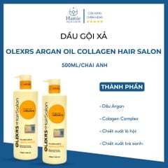 Dầu Gội Xả Olexrs Argan Oil Collagen Hair Salon 960ml/chai Anh