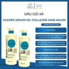 Dầu Gội Xả Olexrs Argan Oil Collagen Hair Salon 960ml/chai Anh