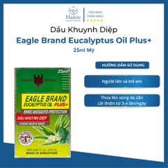Dầu Khuynh Diệp Con Ó Eagle Brand Eucalyptus Oil Plus+ 25ml Mỹ