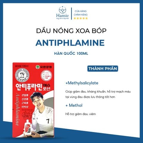 Antiphlamine chính hãng Dầu Nóng Xoa Bóp Hàn Quốc 100ml