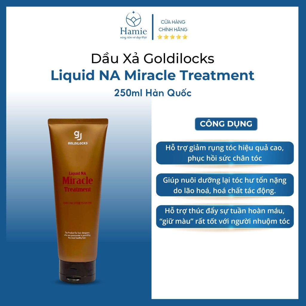Dầu Xả Goldilocks Liquid NA Miracle Treatment 250ml Hàn Quốc
