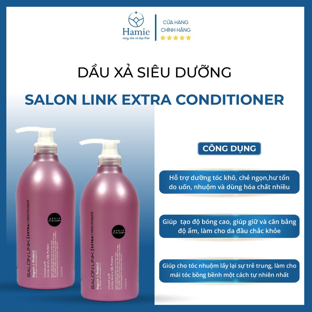Dầu Xả Siêu Dưỡng Salon Link Extra Conditioner 1000ml Nhật Bản
