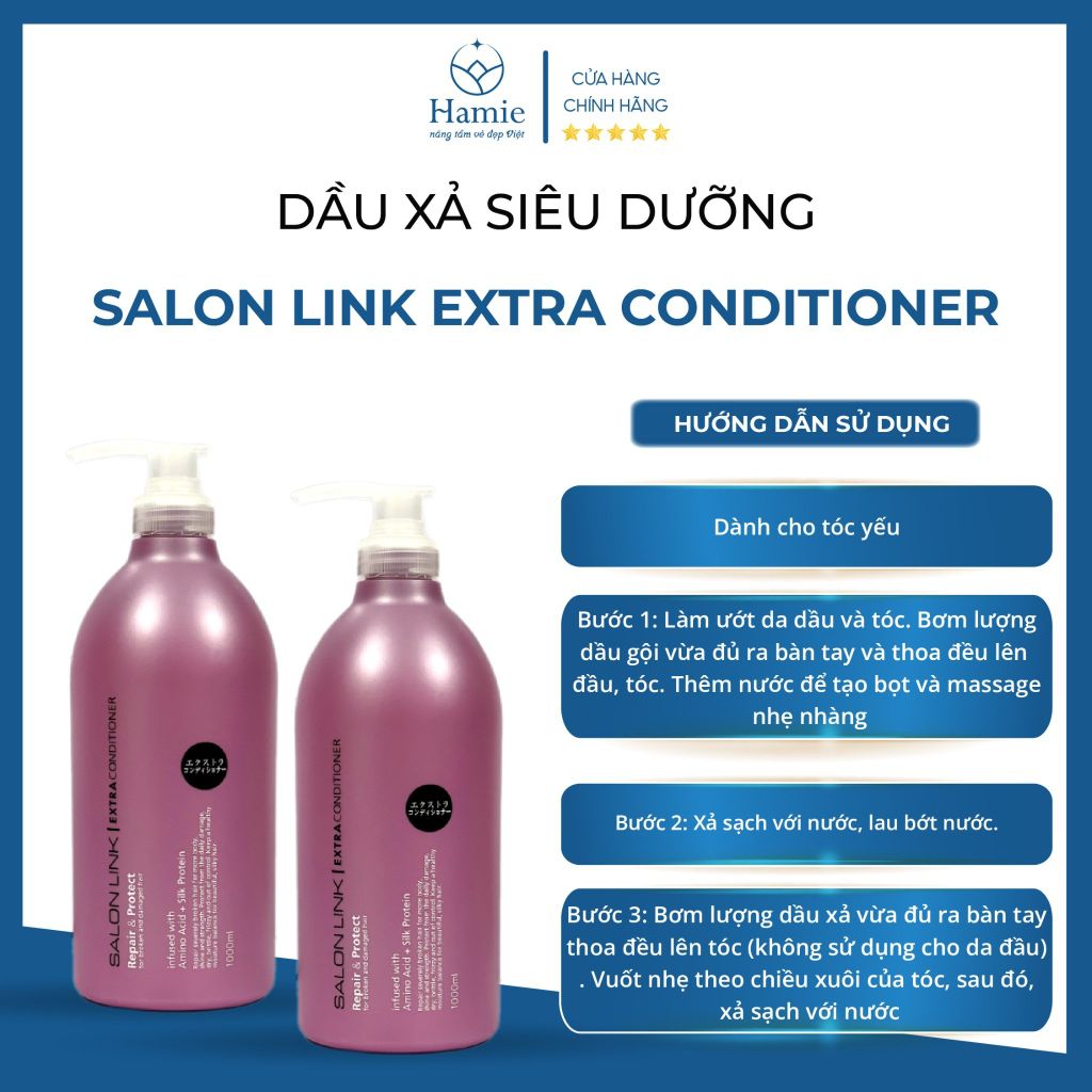 Dầu Xả Siêu Dưỡng Salon Link Extra Conditioner 1000ml Nhật Bản