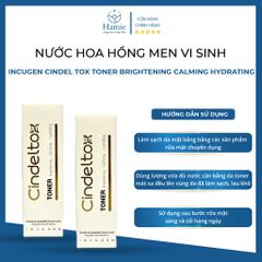 Nước Hoa Hồng Dưỡng Trắng Da Incugen Cindel Tox Toner 200ml Hàn Quốc