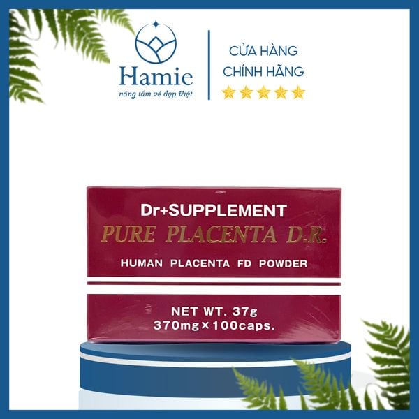Viên Uống Tế Bào Gốc Dr+ Supplement Pure Placenta D.R 370mg 100 Viên Nhật Bản