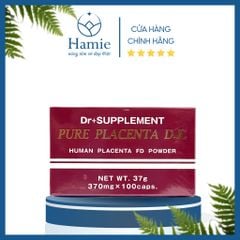 Viên Uống Tế Bào Gốc Dr+ Supplement Pure Placenta D.R 370mg 100 Viên Nhật Bản