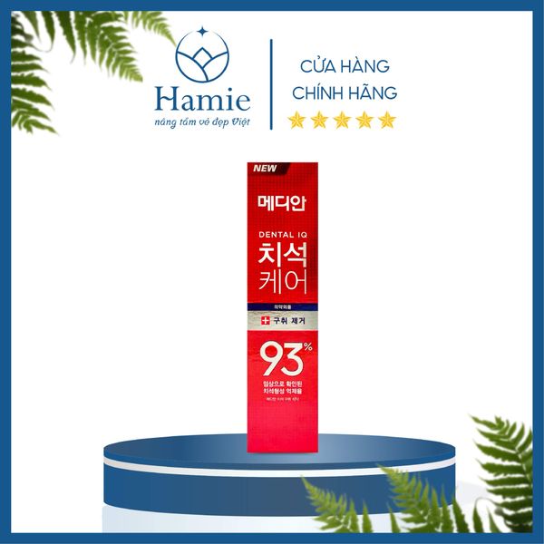 Kem Đánh Răng Median Đỏ Dental IQ 93% Original 120gr Hàn Quốc