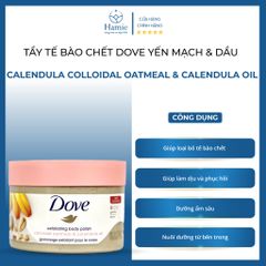 Tẩy Tế Bào Chết Dove Yến Mạch & Dầu Calendula 298gr Mỹ