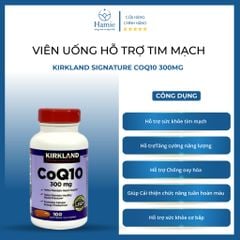 Viên Uống Hỗ Trợ Tim Mạch Kirkland Signature CoQ10 300mg 100 Viên Mỹ