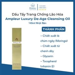 Dầu Tẩy Trang Chống Lão Hóa Ampleur Luxury De-Age 145ml Nhật Bản