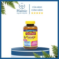Vitamin Bà Bầu Nature Made Prenatal Folic Acid + DHA 150 Viên Mỹ