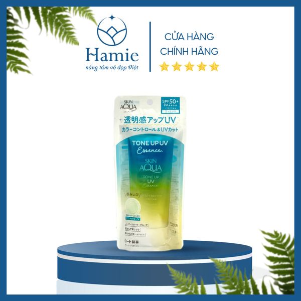 Skin AQua Xanh Mint Kem Chống Nắng Tone Up Essence Mint Green Nhật Bản