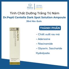Tinh Chất Dưỡng Dr.Pepti Centella Dark Spot Solution Ampoule 30ml Hàn Quốc