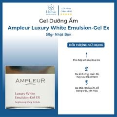 Gel Dưỡng Ẩm AMPLEUR Luxury White Emulsion 50gr Nhật Bản