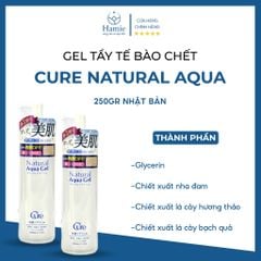 Tẩy Tế Bào Chết Cure 250gr Natural Aqua Nhật Bản