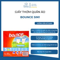 Giấy Thơm Quần Áo Bounce Của Mỹ 5in1 160 Tờ x 2 Hộp