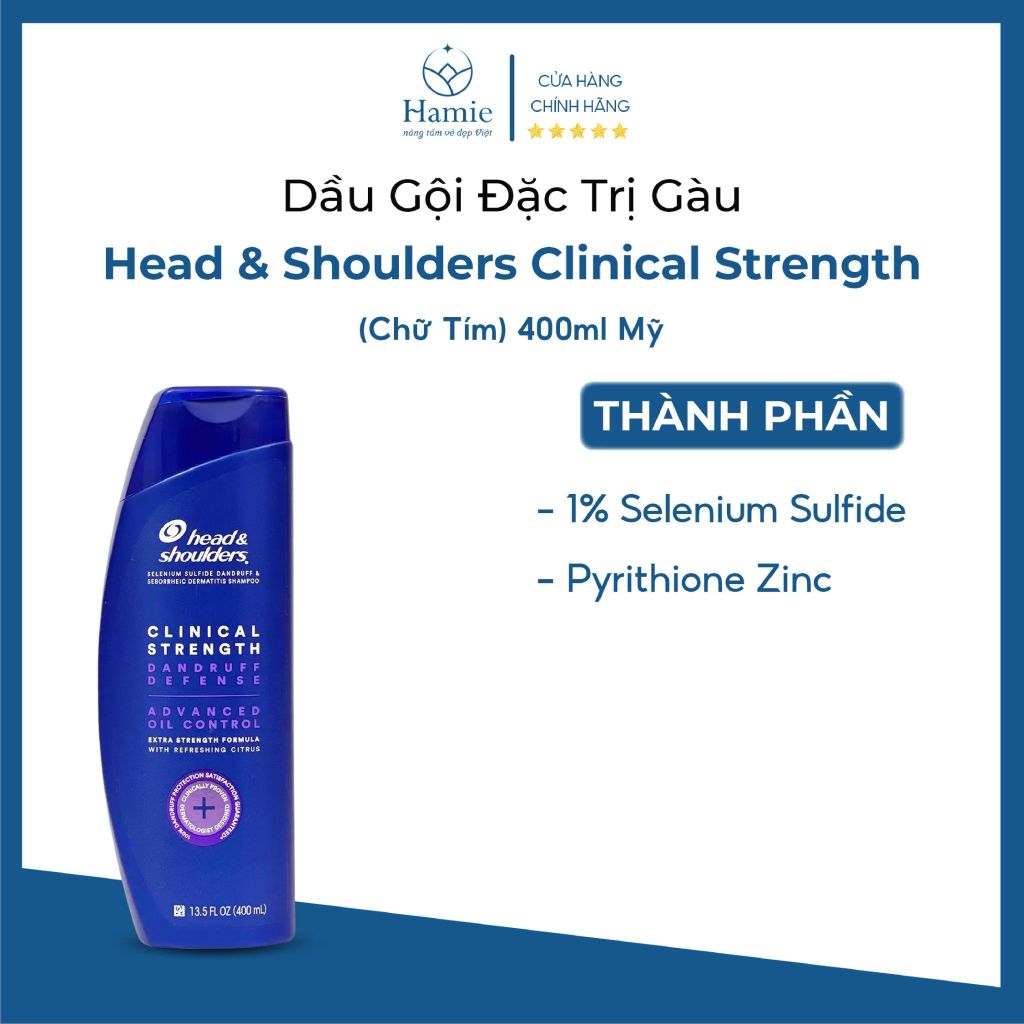 Dầu Gội Head & Shoulders Mỹ Mẫu Mới Clinical Strength 400ml