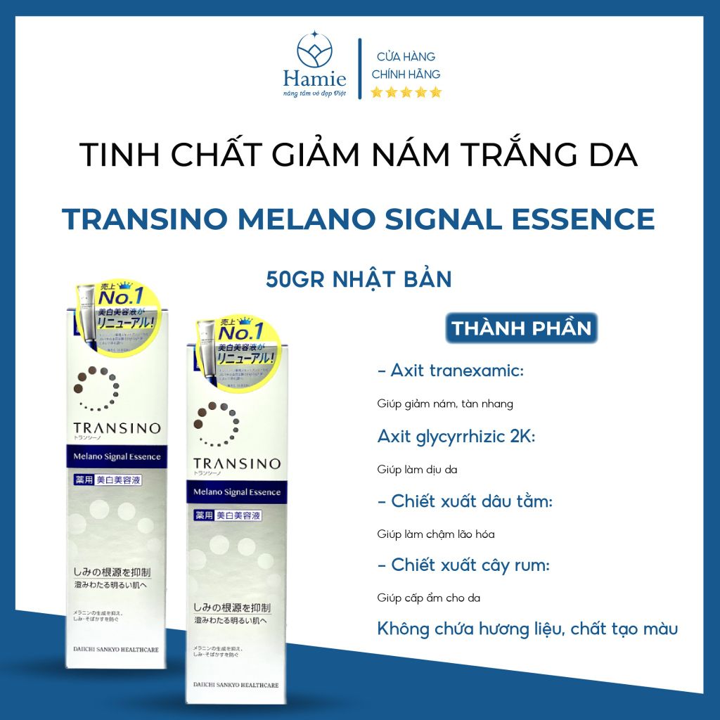 Transino Trị Nám Trắng Da Melano Nhật Bản 50 gr và 30gr