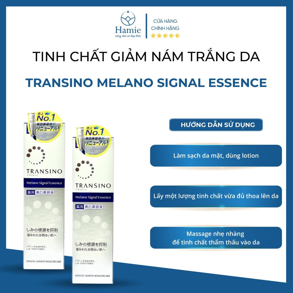 Transino Trị Nám Trắng Da Melano Nhật Bản 50 gr và 30gr