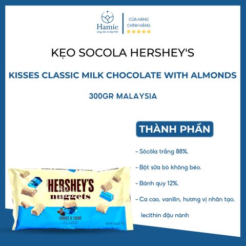 Kẹo Socola Hershey's Nuggets Extra Creamy 344gr Malaysia