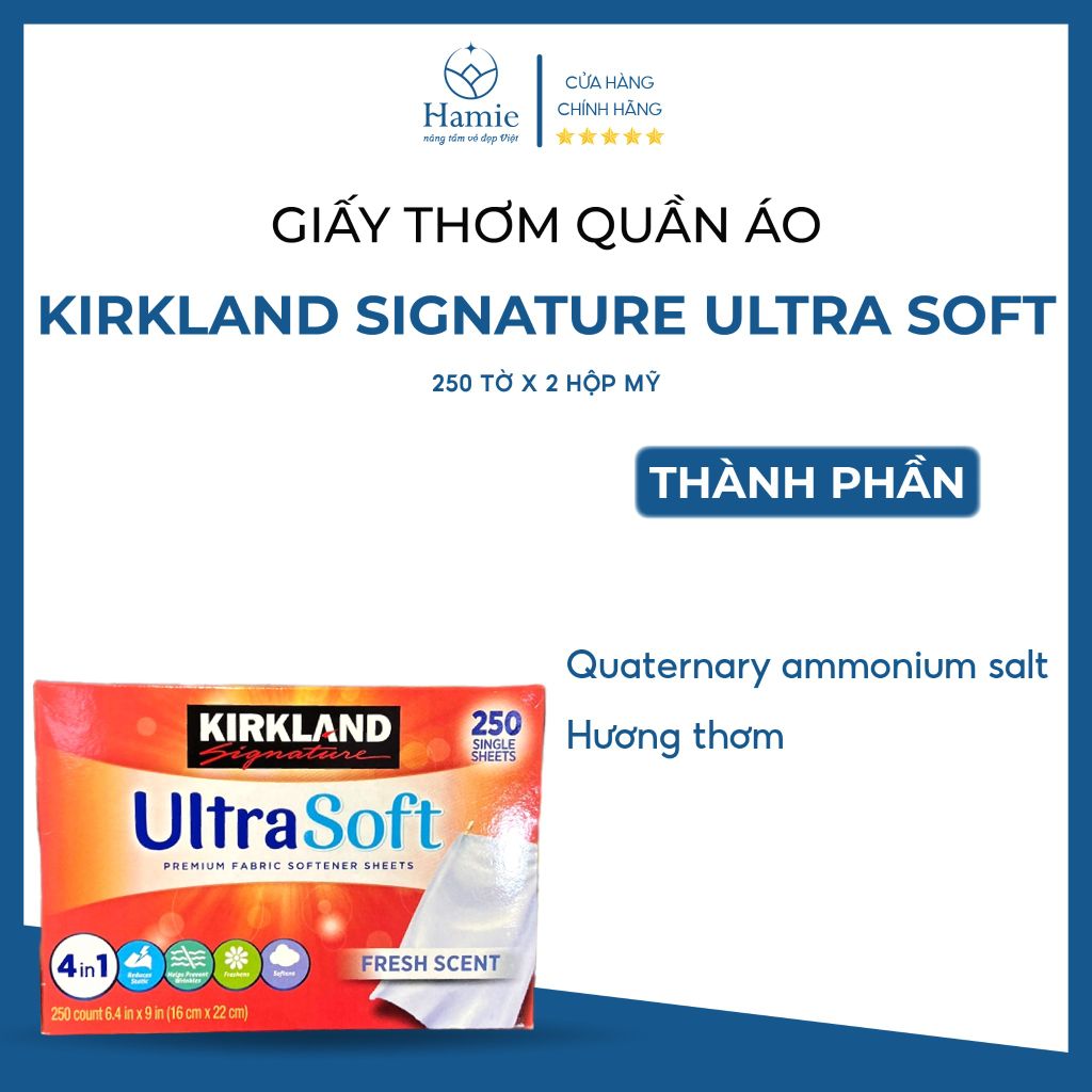 Giấy Thơm Kirkland Ultra Soft 250 Tờ Signature 2 Hộp Mỹ