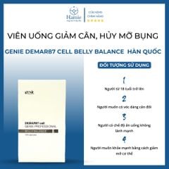 Genie Giảm Mỡ Bụng Demar87 Cell Belly Balance 130 Viên Hàn Quốc