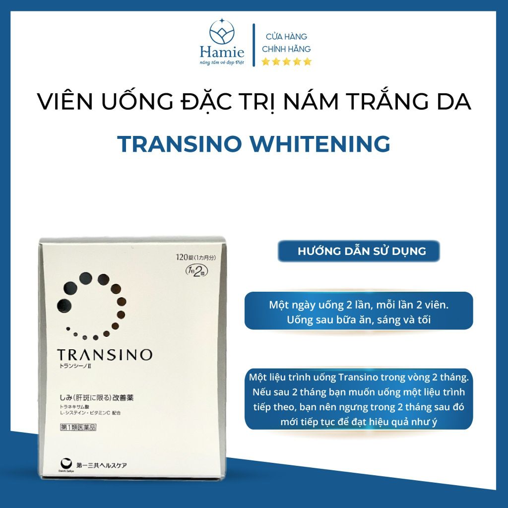 Viên uống trắng da Transino White C 120 Viên Nhật Bản