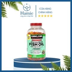 Viên Uống Dầu Cá Alaskan Fish Oil 1400mg Kirkland Signature 230 Viên Mỹ