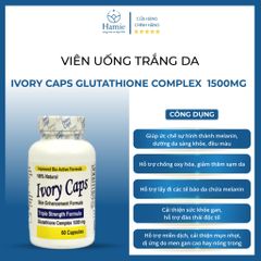 Viên Uống Trắng Da Ivory Caps Glutathione Complex 1500mg 60 Viên Mỹ