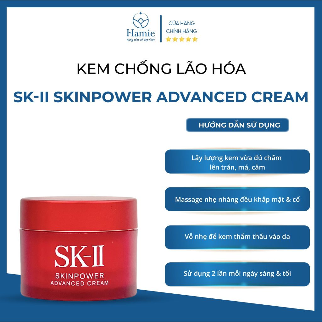 Kem Dưỡng Da SK-II Chống Lão Hóa Skinpower Advanced Cream 15gr Nhật Bản