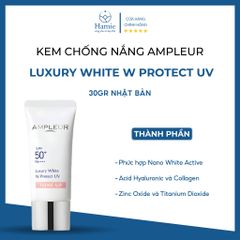 Kem Chống Nắng Giúp Bảo Vệ Da Ampleur Luxury White W Protect UV 30gr Nhật Bản