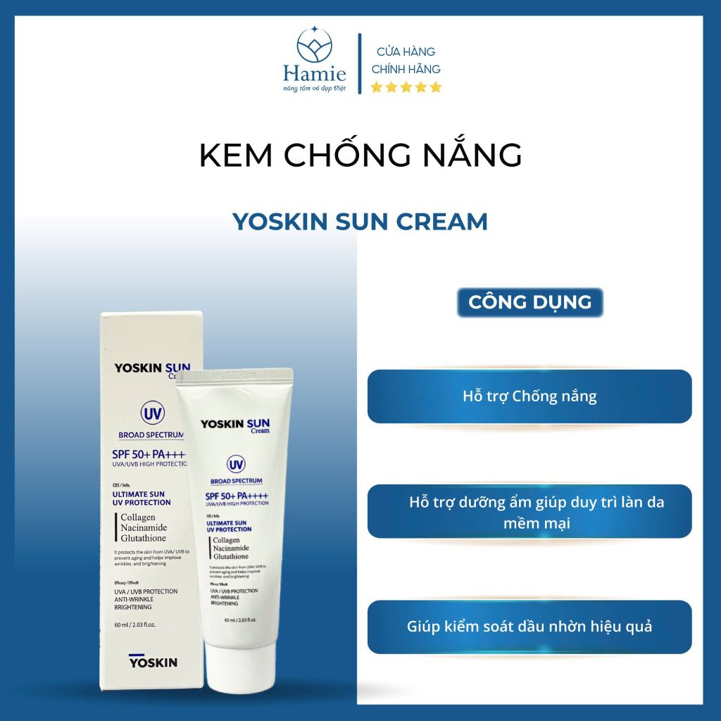 Kem Chống Nắng Yoskin Sun Cream 60ml Hàn Quốc
