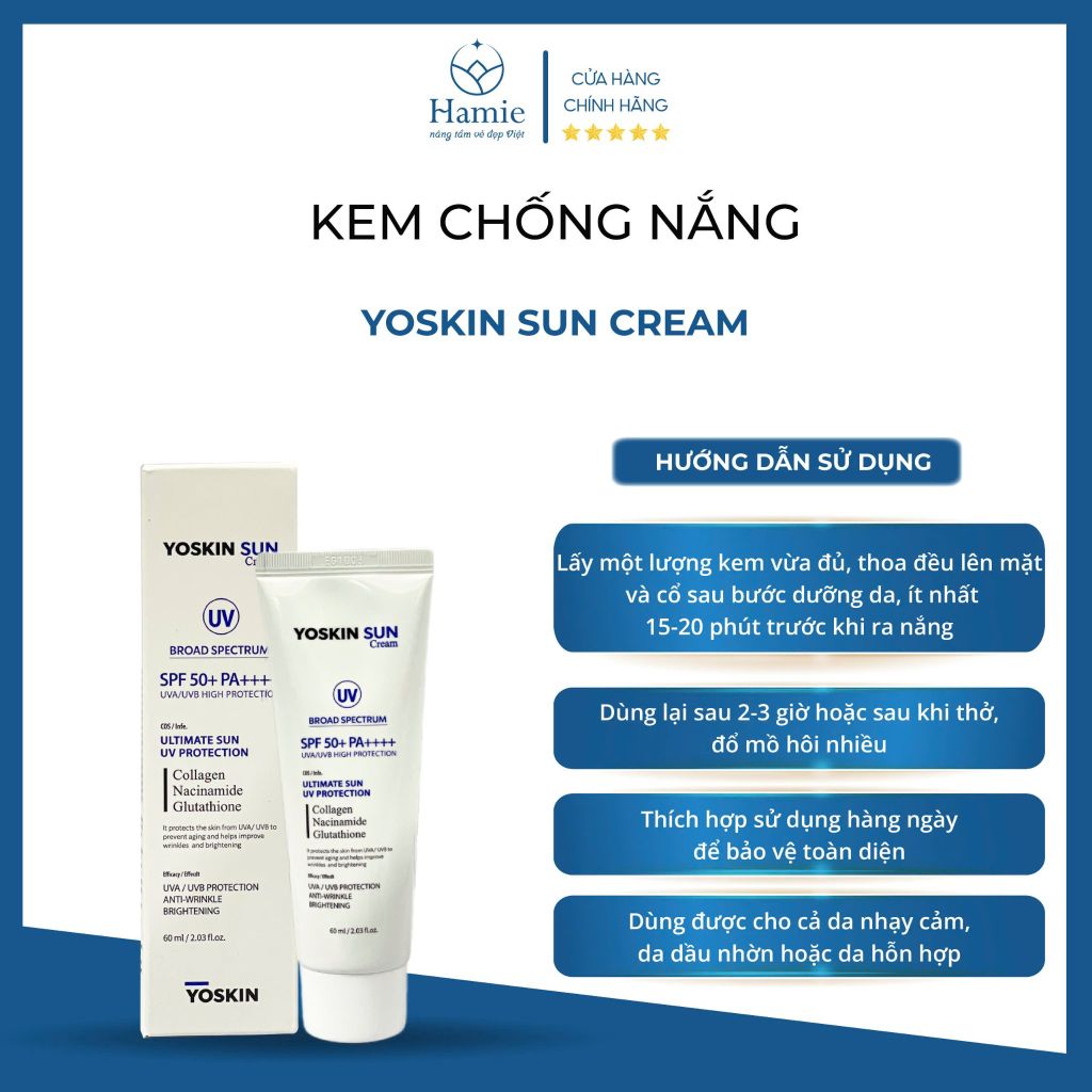 Kem Chống Nắng Yoskin Sun Cream 60ml Hàn Quốc