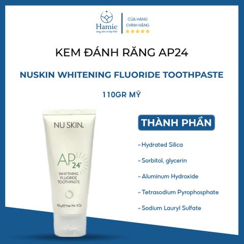 Kem Đánh Răng AP24 Nuskin Whitening Fluoride Toothpaste 110gr Mỹ