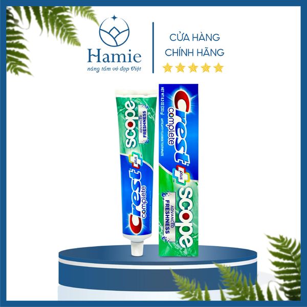 Kem Đánh Răng Crest Complete Extra Whitening Scope 232gr Mỹ