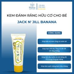 Jack N' Jill Banana Kem Đánh Răng Hữu Cơ Cho Bé Úc 50gr