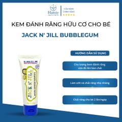 Kem Đánh Răng Cho Bé Jack N' Jill BubbleGum Hữu Cơ Úc 50gr