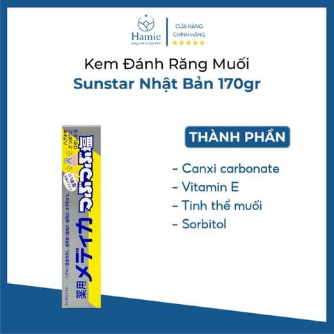 Kem Đánh Răng Muối Nhật Sunstar Nhật Bản 170gr