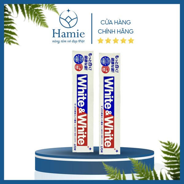 Kem Đánh Răng Lion White & White Nhật Bản 150gr