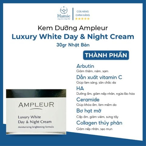 Kem Dưỡng Ampleur Nhật Trắng Da Ngày Và Đêm 30gr