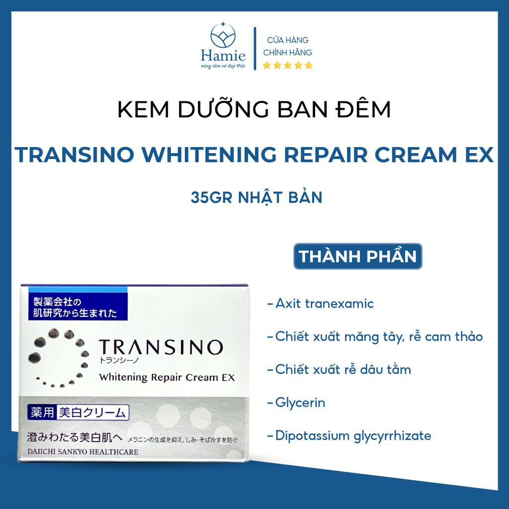 Kem Tái Tạo & Trị Nám Transino Whitening Repair Cream EX 35gr Nhật Bản
