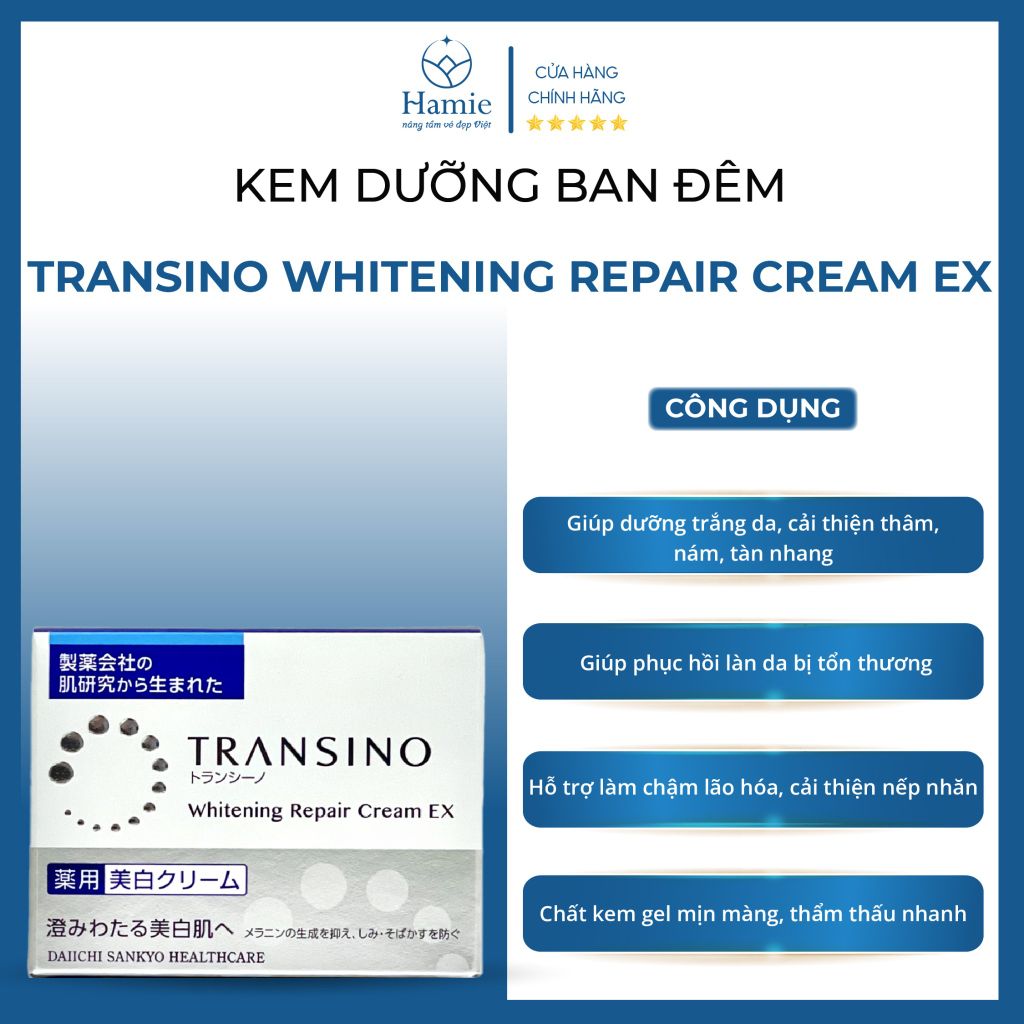 Kem Tái Tạo & Trị Nám Transino Whitening Repair Cream EX 35gr Nhật Bản