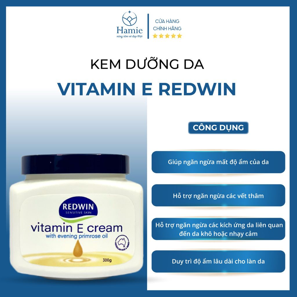 Kem Dưỡng Da Vitamin E RedWin 300gr Úc