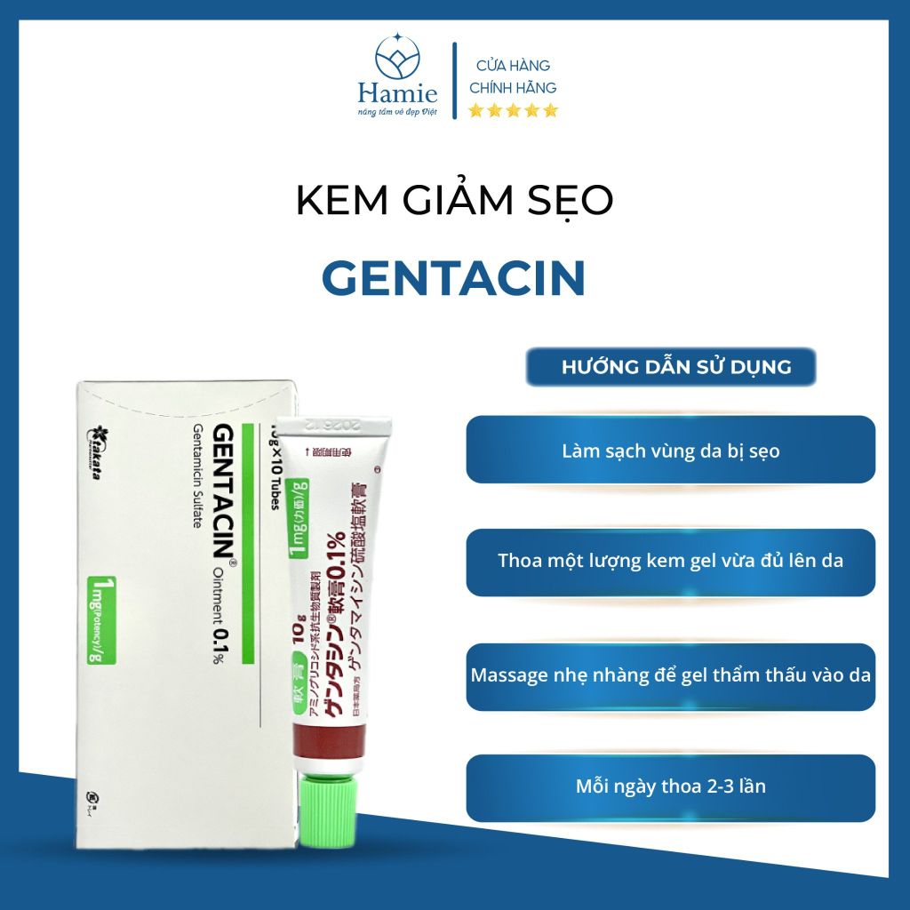 Thuốc Sẹo Gentacin Nhật Bản Ointment 0.1% 10gr