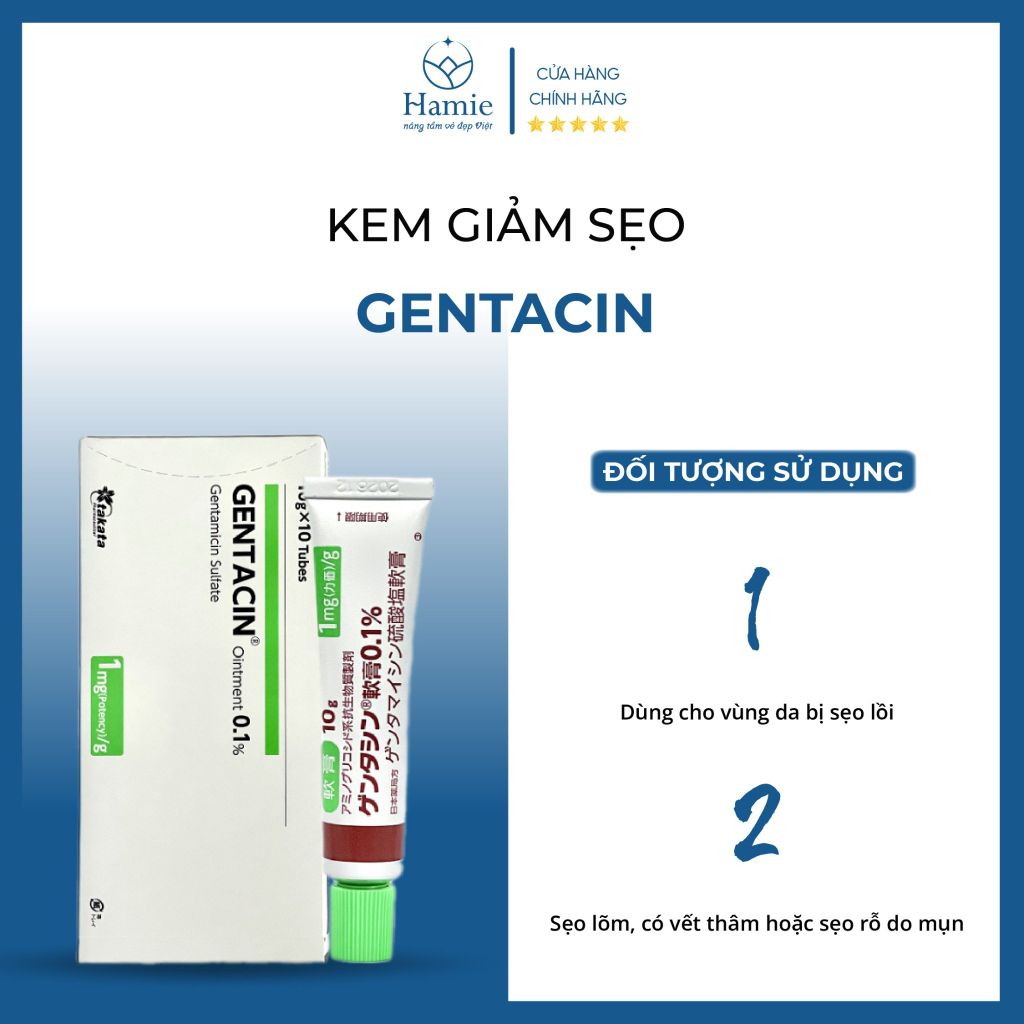 Thuốc Sẹo Gentacin Nhật Bản Ointment 0.1% 10gr